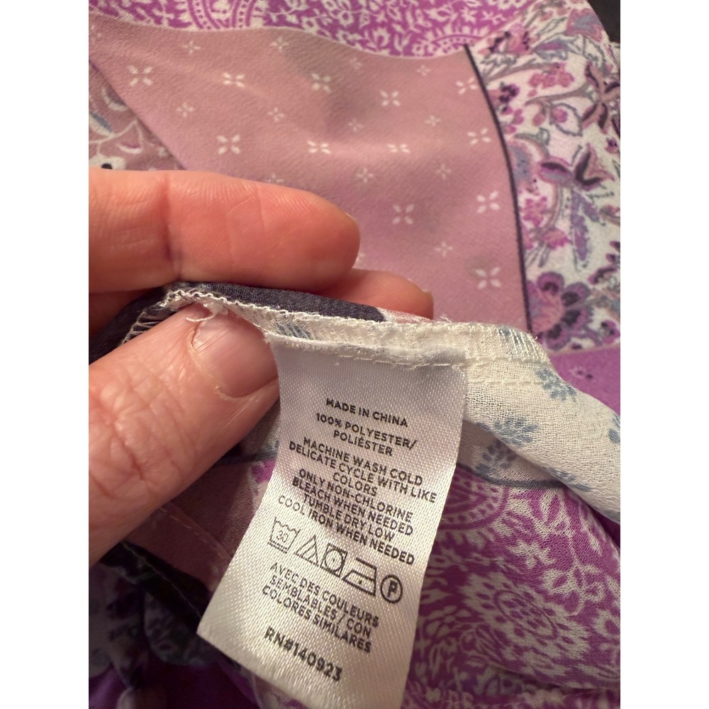 Loft Patchwork Tie Front Duster One Size Boho Chi… - image 6